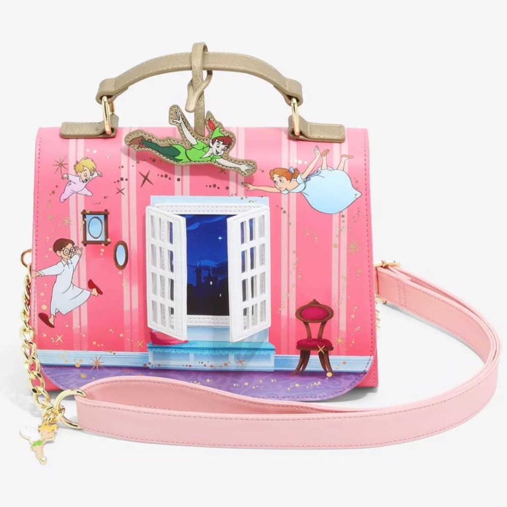 Loungefly Disney Peter Pan 70th Anniversary Crossbody Bag Tinkerbell Wendy